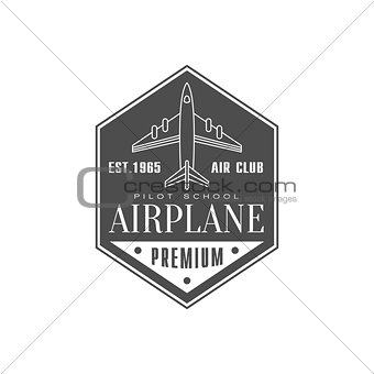 Airplane Air Club Emblem Design