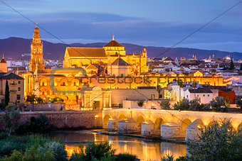 Cordoba Mosque-Cathedral at Night