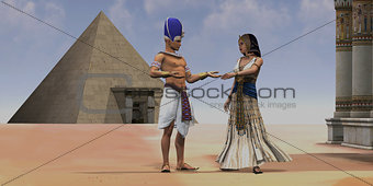 Egyptian Queen Pharaoh Temple