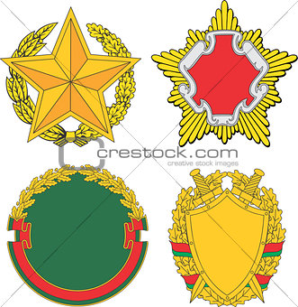 Belarus emblematic and heraldic templates