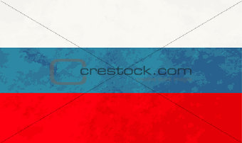 True proportions Russia flag with texture