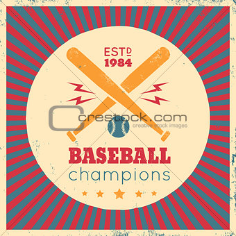 Logo for baseball