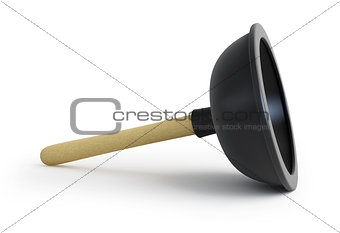 plunger 3d on a white background
