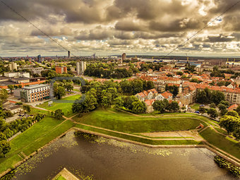 Klaipeda, Lithuania: representative aerial view of Old Town