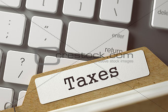 Card Index  Taxes.