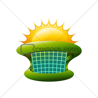 Colorful Solar Energy Symbol