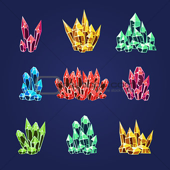 Magic Crystals Icons Textures