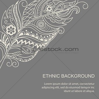 ethnic background in boho style