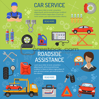 Car Service Banners