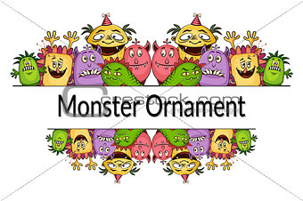 Cartoon Monsters Ornament