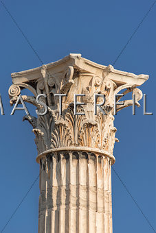Corinthian Capitals at Temple of Zeus Greece