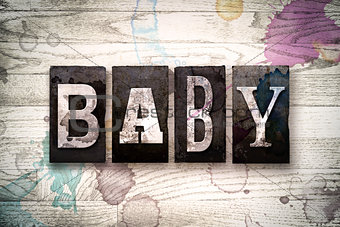Baby Concept Metal Letterpress Type
