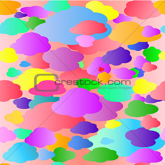 Colored Clouds Pattern