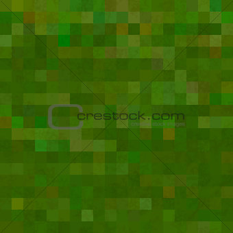 Bright green pixelated grass, seamless pattern