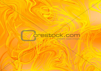 Bright flame of fire, horizontal abstract background