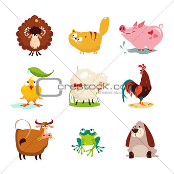 Farm Animal and Bird Collection Set