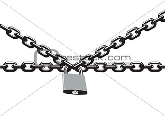 Chain with padlock