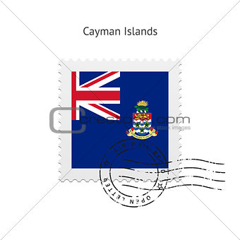 Cayman Islands Flag Postage Stamp.