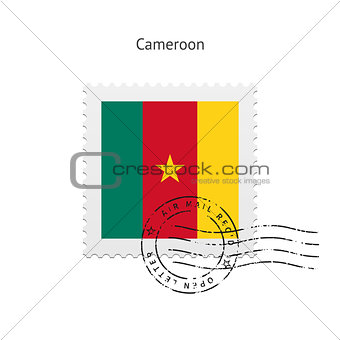 Cameroon Flag Postage Stamp.
