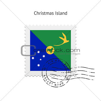 Christmas Island Flag Postage Stamp.