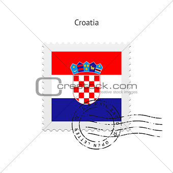 Croatia Flag Postage Stamp.