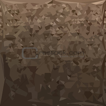Antique Brass Camo Abstract Low Polygon Background