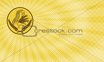Demeter Harvest Wheat Grain Business card