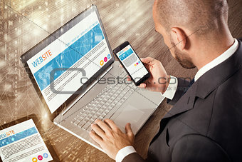 Corporate website on devices