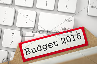 Card File with Budget 2016.