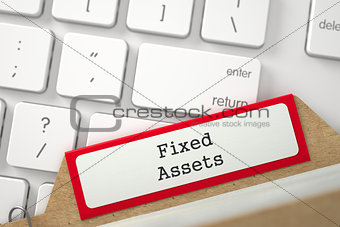 Card File with Fixed Assets.