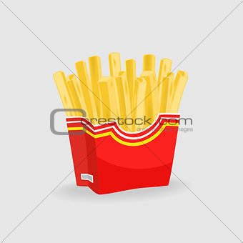 French Fries Vector Illustration