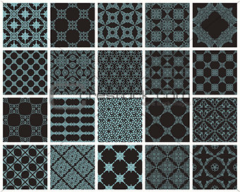 Oriental ornate seamless background set in Eastern style