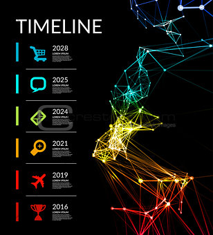 Timeline infographic vector illustration