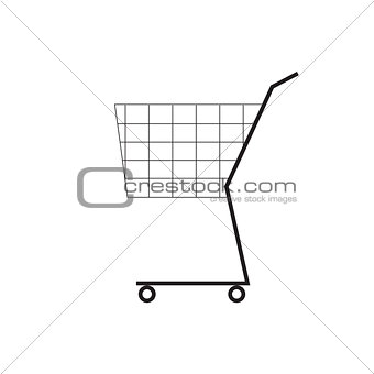Shooping cart symbol. Icon
