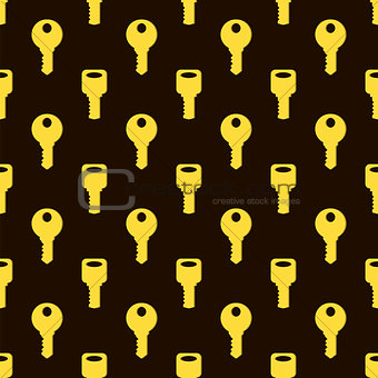 Seamless Gold Key Pattern