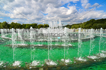 Musical Fountain in Tsaritsyno park in Moscow, Russia