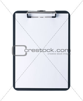 Clipboard with blank sheet