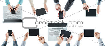 Business people social networking