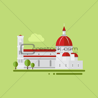 St. Peter Cathedral Vector Illustration