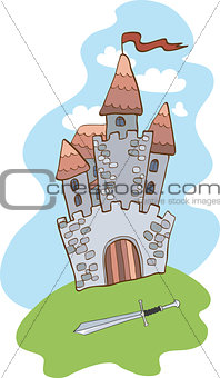 Castle and sword