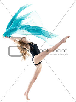 woman dancer dancing isolated
