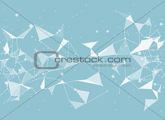Abstract black vector background, low poly style. Triangular