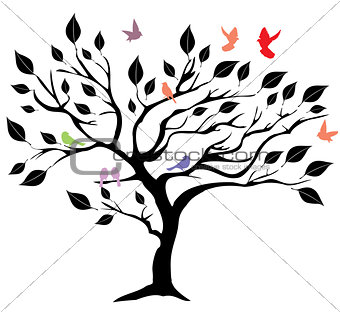 vector abstract tree