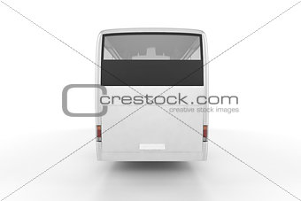 Bus Mock Up on White Background, 3D Illustration