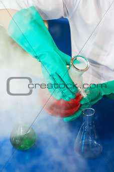 Experiments in a chemistry lab
