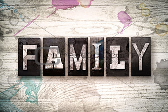 Family Concept Metal Letterpress Type