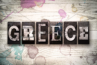 Greece Concept Metal Letterpress Type