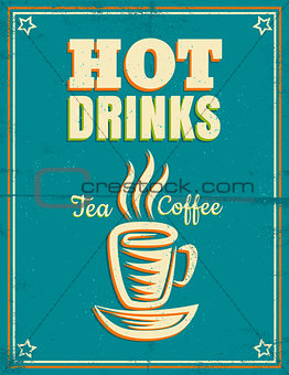 poster with hot drinks