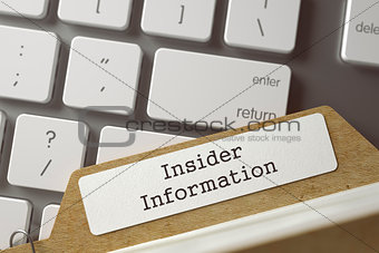 Card Index - Insider Information.