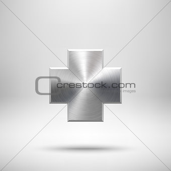 Abstract Cross Button Template